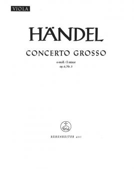 Concerto grosso e-Moll op. 6/3 HWV 321 