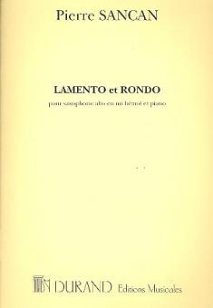Lamento et Rondo pour Saxophone Alto En Mi Bemol 