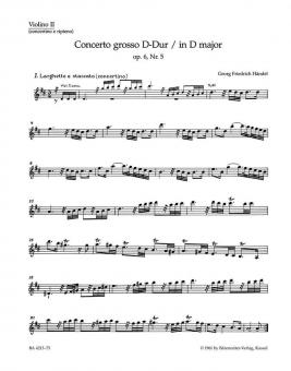 Concerto grosso D-Dur op. 6/5 HWV 323 