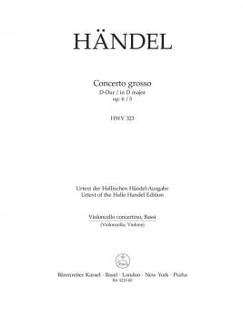 Concerto grosso D-Dur op. 6/5 HWV 323 
