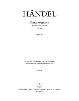 Concerto grosso g-Moll op. 6/6 HWV 324 