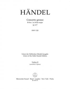 Concerto grosso B-Dur op. 6/7 HWV 325 