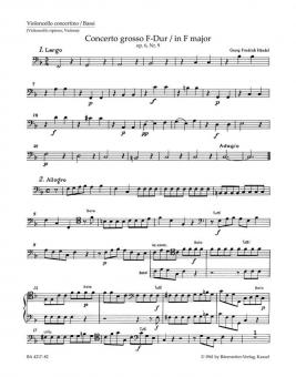 Concerto grosso F-Dur op. 6/9 HWV 327 Standard
