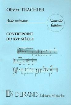 Aide Memoire Contrepoint XVI (Enseignement) 