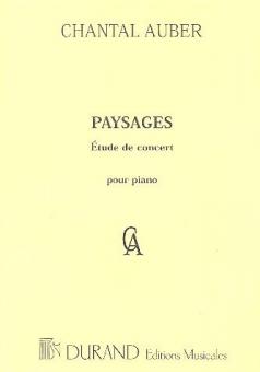 Paysages Piano (Etude de Concert) 