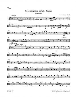 Concerto grosso h-Moll op. 6/12 HWV 330 