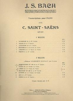 Introduction et Air 15 Cantate 