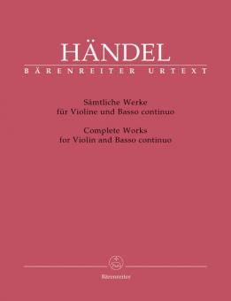 Sämtliche Werke für Violine und Basso continuo 