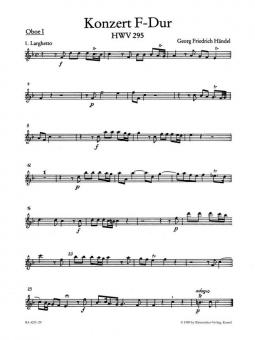 Konzert Nr. 13 F-Dur HWV 295 