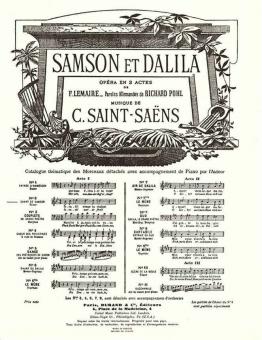 Samson & Dalila Nr. 2 (frz./dt.) Tenor / Piano 
