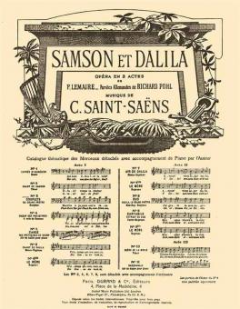 Samson & Dalila Nr. 3 (frz./dt.) Baryton / Piano 