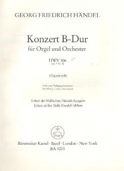 Orgelkonzert B-Dur op. 7/1 HWV 306 
