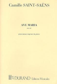 Ave Maria En Mi pour Mezzo-Soprano et Piano 