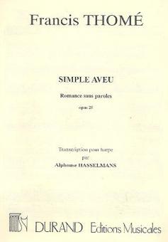 Simple Aveu Harpe 