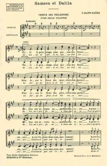 Samson & Dalila Nr. 4 Choeurs (frz./dt.) 