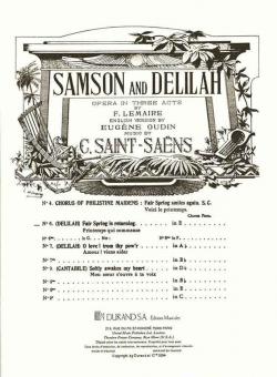 Samson & Dalila Nr. 6 (engl./frz.) Mezzo En Mi 