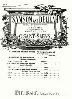 Samson & Dalila Nr. 7 Mezzo / Piano (frz./engl.) 