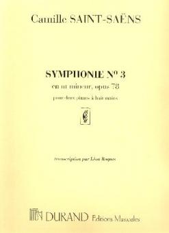 Symphonie Nr. 3 En Ut Mineur Op. 78 pour Deux Pianos 