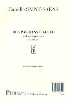 Des Pas dans l'allee Op. 141 Nr. 1 