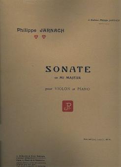 Sonate En e op. 9 