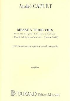Messe à 3 Voix a cappella Soprani, Mezzo-Soprani 