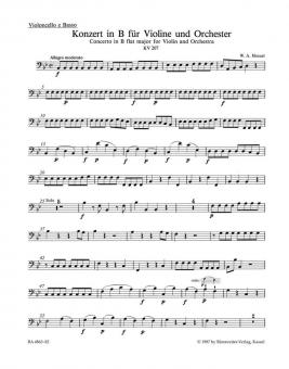 Konzert Nr. 1 B-Dur KV 207 