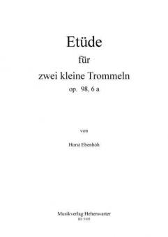 Etüde für 2 kleine Trommeln op. 98, 6 a 