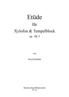 Etüde für Xylophon und Tempelblock op. 98, 5 
