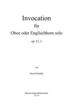 Invocation für Oboe oder Englischhorn solo op. 13, 3 