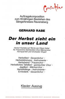 Der Herbst zieht ein in unser Land 