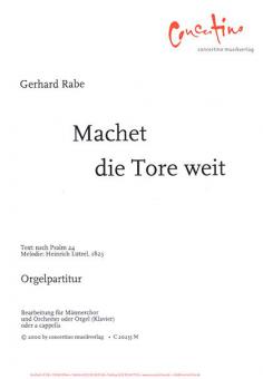 Machet die Tore weit 