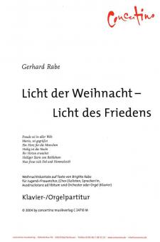 Licht der Weihnacht, Licht des Friedens 
