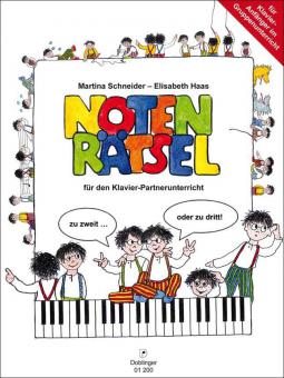 Notenrätsel für den Klavier-Partnerunterricht 