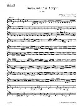 Sinfonie Nr. 20 D-Dur KV 133 