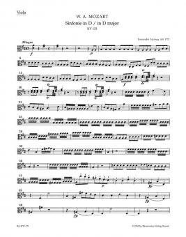 Sinfonie Nr. 20 D-Dur KV 133 