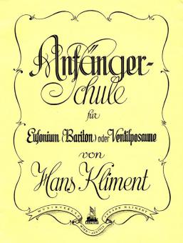 Anfängerschule für Eufonium, Bariton oder Ventilposaune in C 