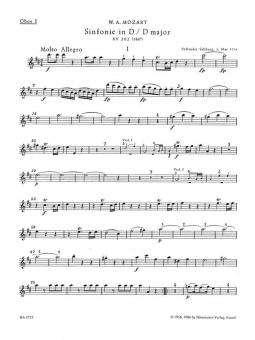 Sinfonie Nr. 30 D-Dur KV 202 (186b) 