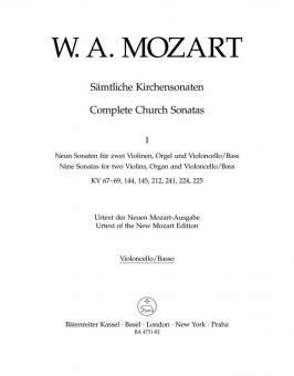 Sämtliche Kirchensonaten Heft 1 
