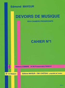 Devoirs de musique cahier 1 