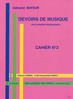 Devoirs de musique cahier 2 