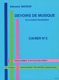 Devoirs de musique cahier 3 