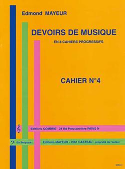 Devoirs de musique cahier 4 
