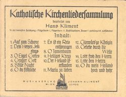 Katholische Kirchenliedersammlung #1 