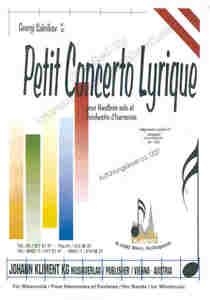 Petit Concerto Lyrique 