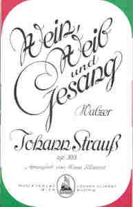 Wein, Weib und Gesang / Aimer, boire et chanter 