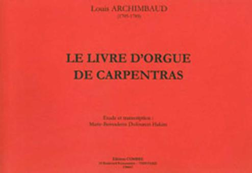 Le livre d'orgue de Carpentras 