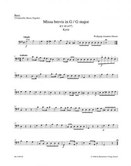 Missa brevis G-Dur KV 49 (47d) 