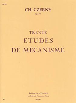 30 Etudes de mecanisme op. 849 