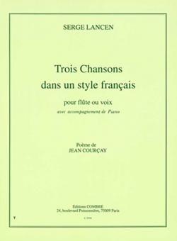 3 Chansons dans un style francais 