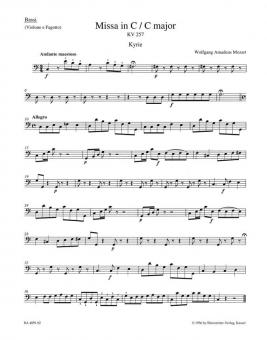 Missa C-Dur KV 257 